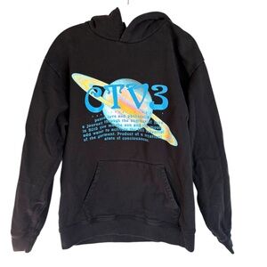 Jaden Smith CTV3 Trippers Hoodie Black Graphic Streetwear Men’s L